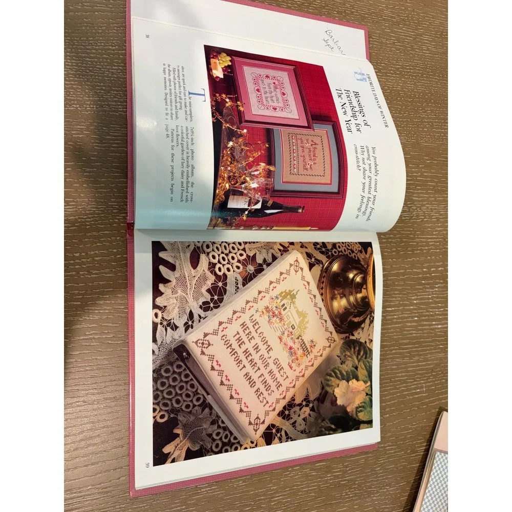 Better Homes & Gardens Four Seasons Cross Stitch Hardcover Pattern Book Spring